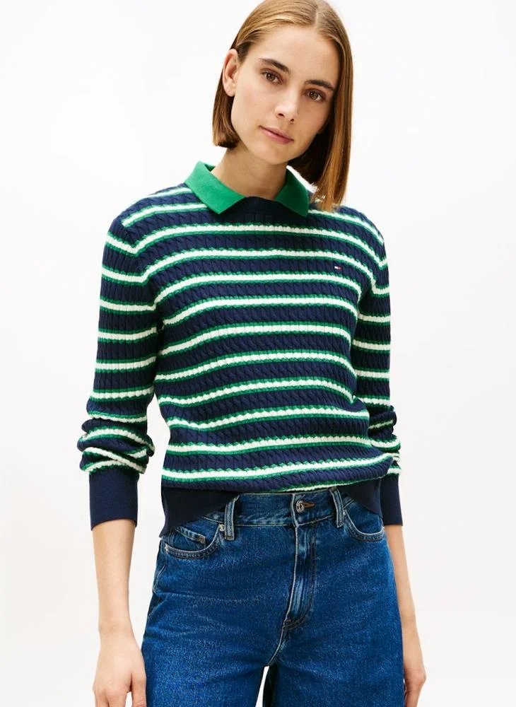 Striped Pullover Sweater