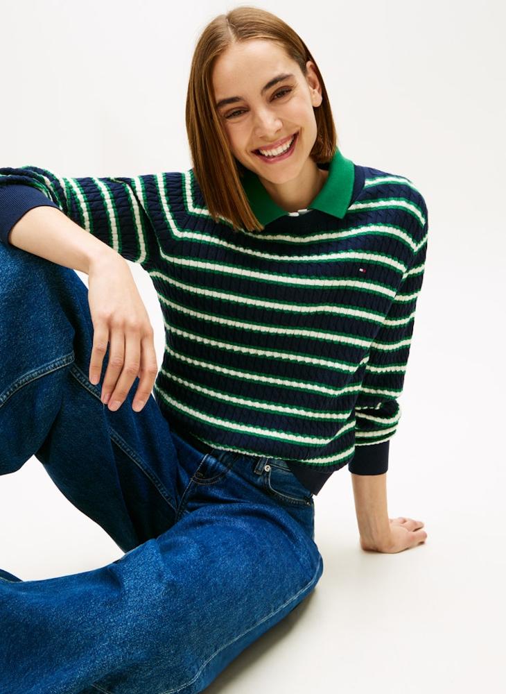 TOMMY HILFIGER Striped Pullover Sweater - Image 3