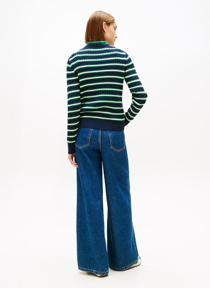 TOMMY HILFIGER Striped Pullover Sweater - Image 2