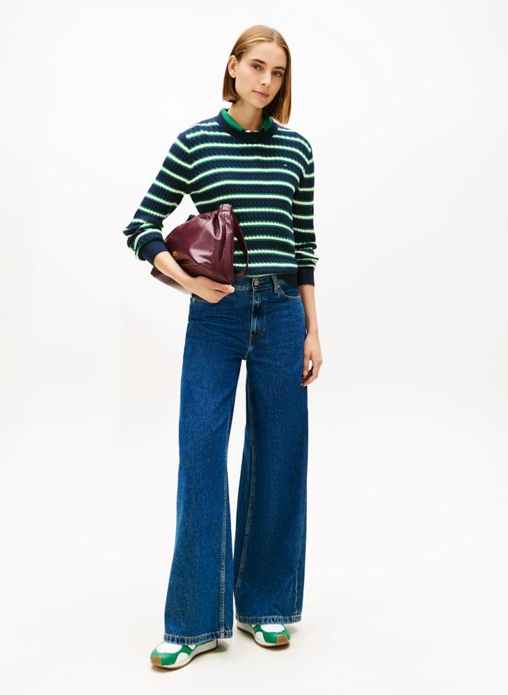 TOMMY HILFIGER Striped Pullover Sweater - Image 4