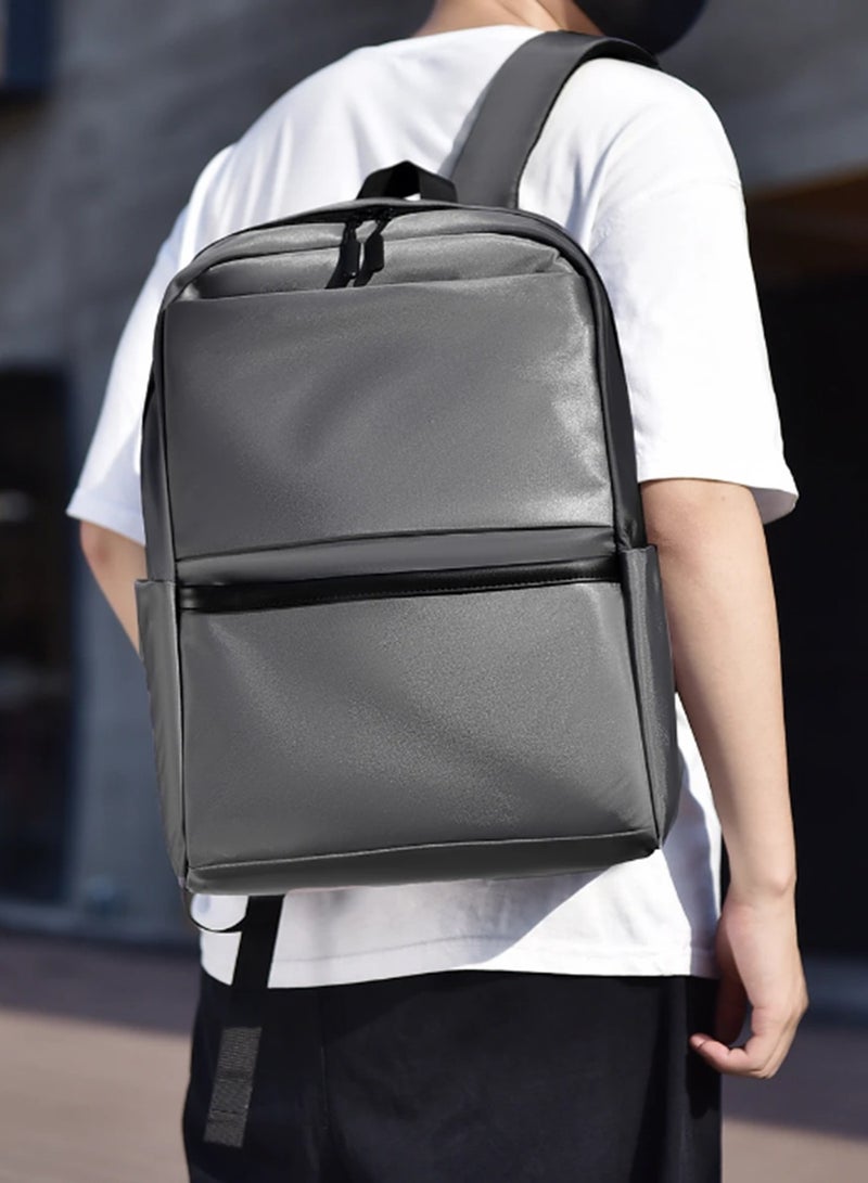 شنطة لاب توب - حقيبة ظهر - شنطة مدرسية - حقيبة لابتوب - رمادي - Image 3