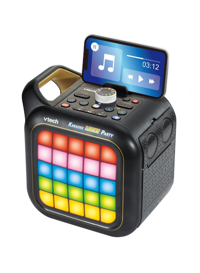 vtech Karaoke Light Party | Portable Bluetooth® Speaker with 2 Wireless Microphones | Pixel Art Lights, Built-In Games & Voice Effects | Kids Karaoke & Party Speaker - Image 2
