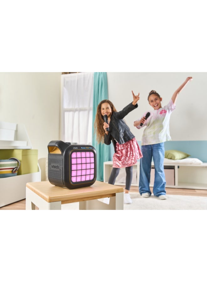 vtech Karaoke Light Party | Portable Bluetooth® Speaker with 2 Wireless Microphones | Pixel Art Lights, Built-In Games & Voice Effects | Kids Karaoke & Party Speaker - Image 3