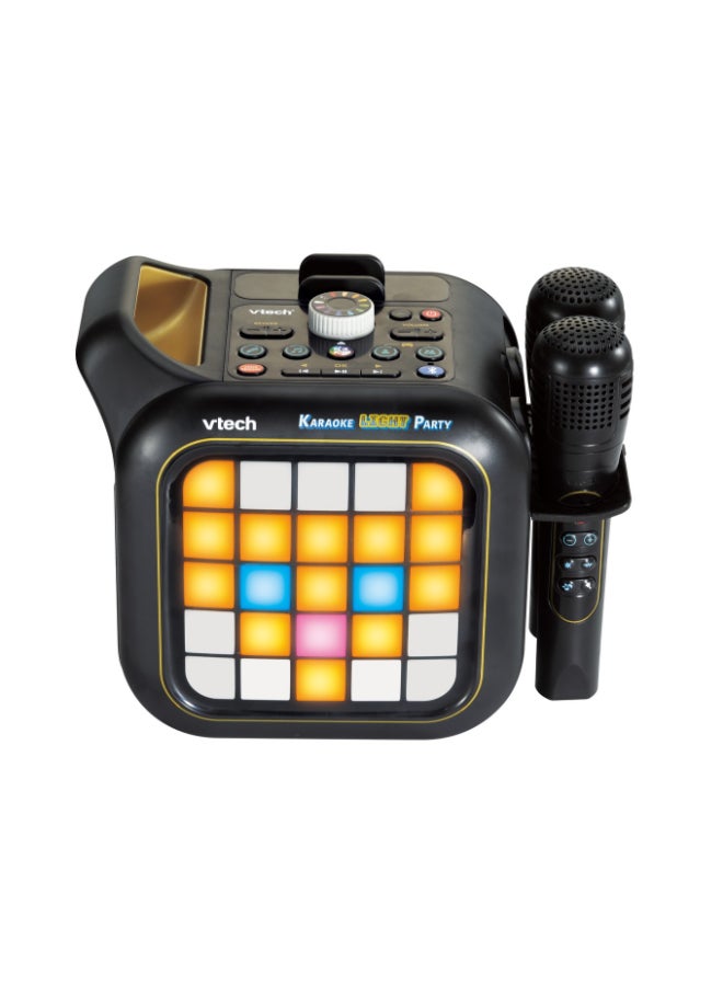 vtech Karaoke Light Party | Portable Bluetooth® Speaker with 2 Wireless Microphones | Pixel Art Lights, Built-In Games & Voice Effects | Kids Karaoke & Party Speaker - Image 1