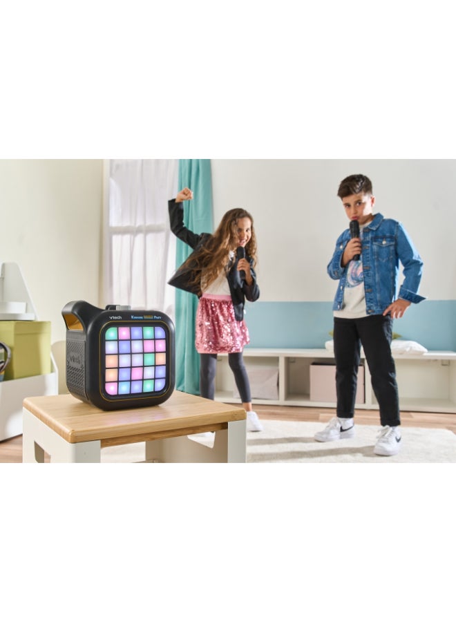 vtech Karaoke Light Party | Portable Bluetooth® Speaker with 2 Wireless Microphones | Pixel Art Lights, Built-In Games & Voice Effects | Kids Karaoke & Party Speaker - Image 4