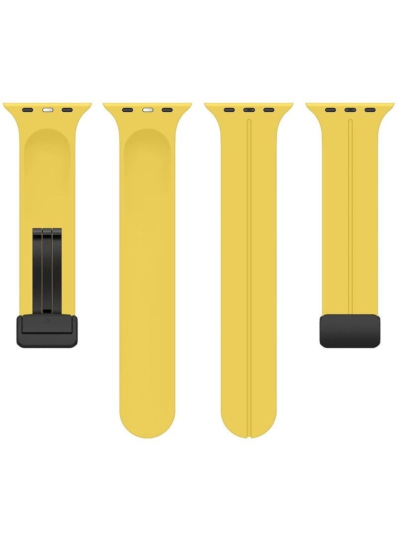 DUSALA Magnetic Silicone Watch Band 45mm/49mm Quick Release Strap for Men & Women Soft Skin Friendly Sport Replacement Band for Smartwatch & Analog Watches Durable, Waterproof, Magnetic Folding Clasp for All-Day Comfort - Image 5