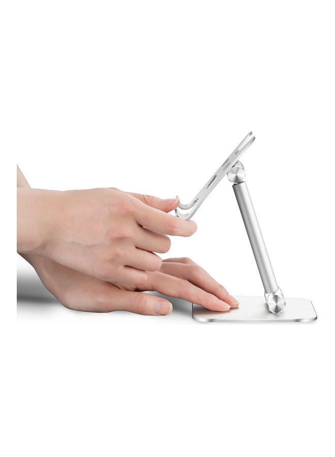 NIBEMINENT Adjustable Stand Holder for Apple iPad Silver  - Image 3