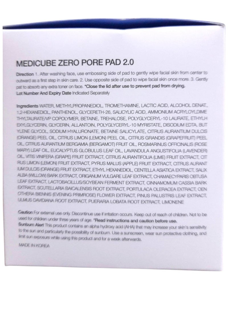 Medicube - Zero Pore Pad 2.0, 70pads (5.46 oz) - Image 1