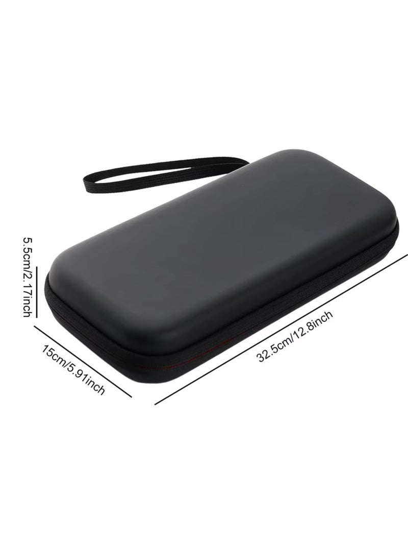 Beauenty - Carrying Pouch Case Designed for Nintendo Switch 2 (2025) Protective Portable Travel Hard Shell Case with Pockets for Accessories 12 Game Cartridges (Black) - Image 1
