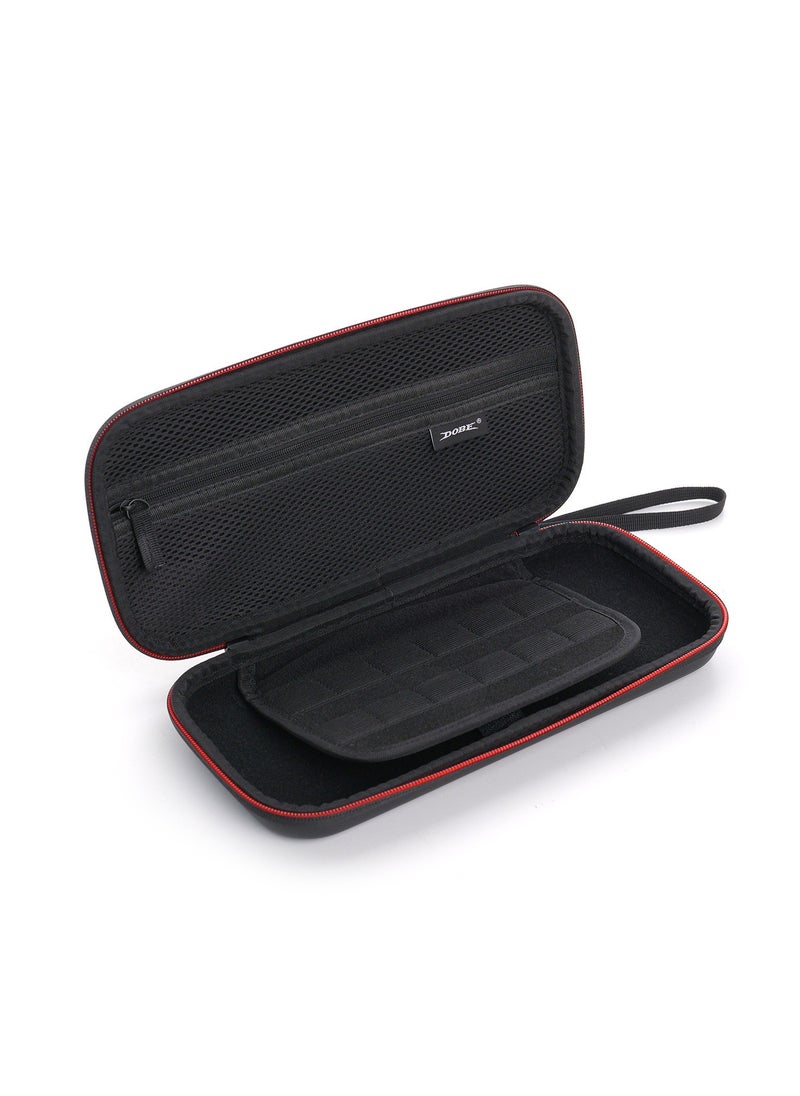 Beauenty - Carrying Pouch Case Designed for Nintendo Switch 2 (2025) Protective Portable Travel Hard Shell Case with Pockets for Accessories 12 Game Cartridges (Black) - Image 1