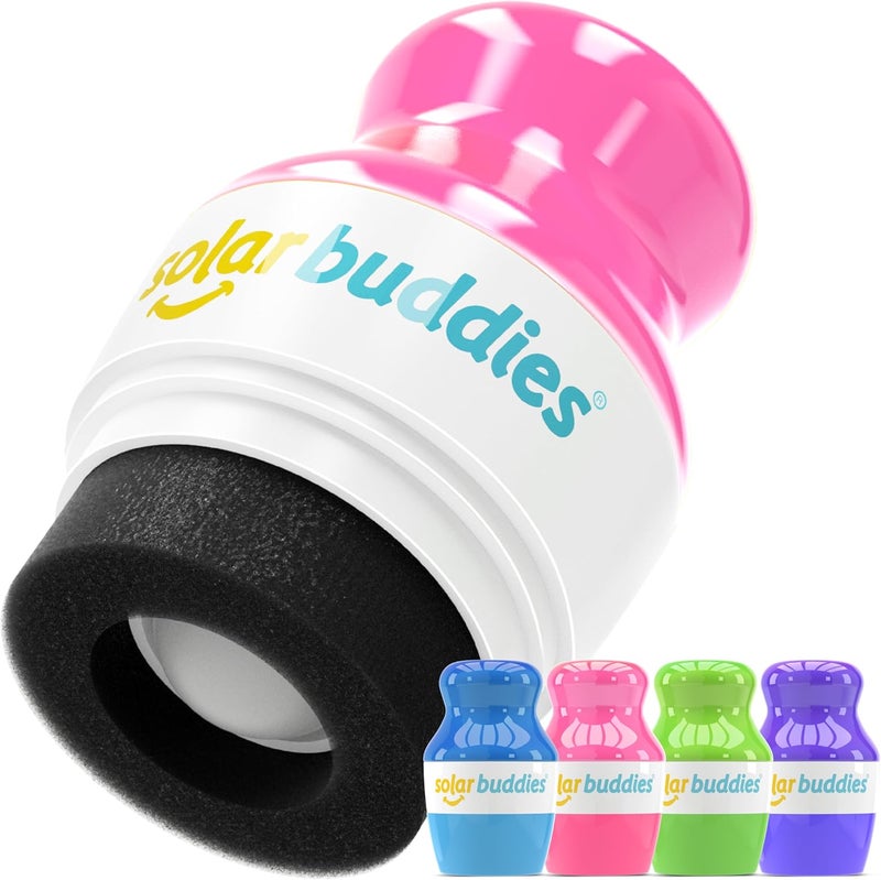 Solar Buddies Sunscreen Applicator Blue Pink Green Purple BPAFree Refillable Roll on Sponge Sunscreen Suncream Lotion Applicator For Kids Adults Holds 34fl oz