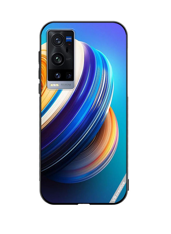 VR CREATIVE Protective Case Cover For Vivo X60 Pro Plus Abstract Design Multicolour - Image 1