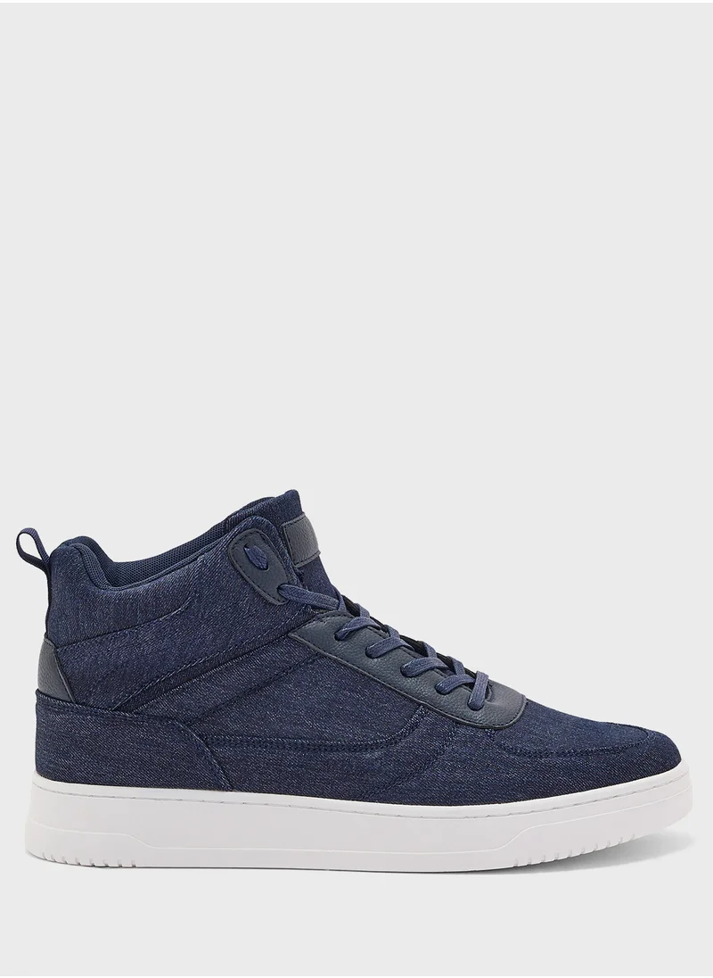 Seventy Five Denim High Top Streetwear Sneakers