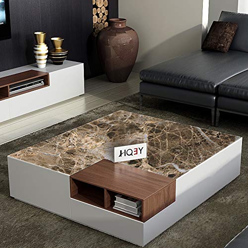 TOTIO Brown Granite Wallpaper Peel Stick Matte Thick Marble Contact Paper for Countertop 16 x 354 inch Waterproof Oil Proof Self Adhesive Furniture Stickers Kitchen Counter Shelf Liner Wall Vinyl Decorative - Image 3