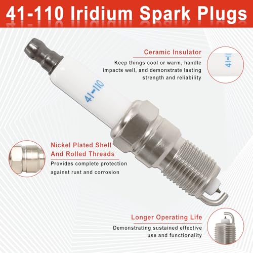 MCCKLE 41-110 Iridium Spark Plugs Compatible with Chevy Silverado Tahoe Suburban Avalanche Colorado Express Corvette GMC Sierra Yukon 4.8L 5.3L 5.7L 6.0L 6.2L 6.6L V8 Replace for 41-162 41-985 9602 (8 PCS) - Image 3