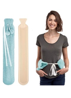 Arabest Hand Warmer,Long Hot Water Bag with Plush Cover 2l Large Capacity Rubber Hot Water Bottle Hand Feet Warmer for Bed Hot Compress Cold Therapy Waist Shoulder Pain  - Image 1