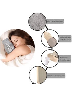 Arabest Hand Warmer,Long Hot Water Bag with Plush Cover 2l Large Capacity Rubber Hot Water Bottle Hand Feet Warmer for Bed Hot Compress Cold Therapy Waist Shoulder Pain  - Image 3