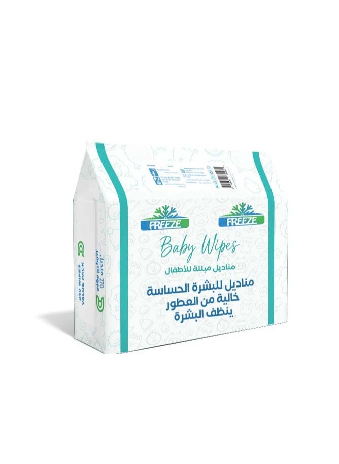 Freez Freeze's Promo Pack Water Wipes 2+1 270 Wipes 