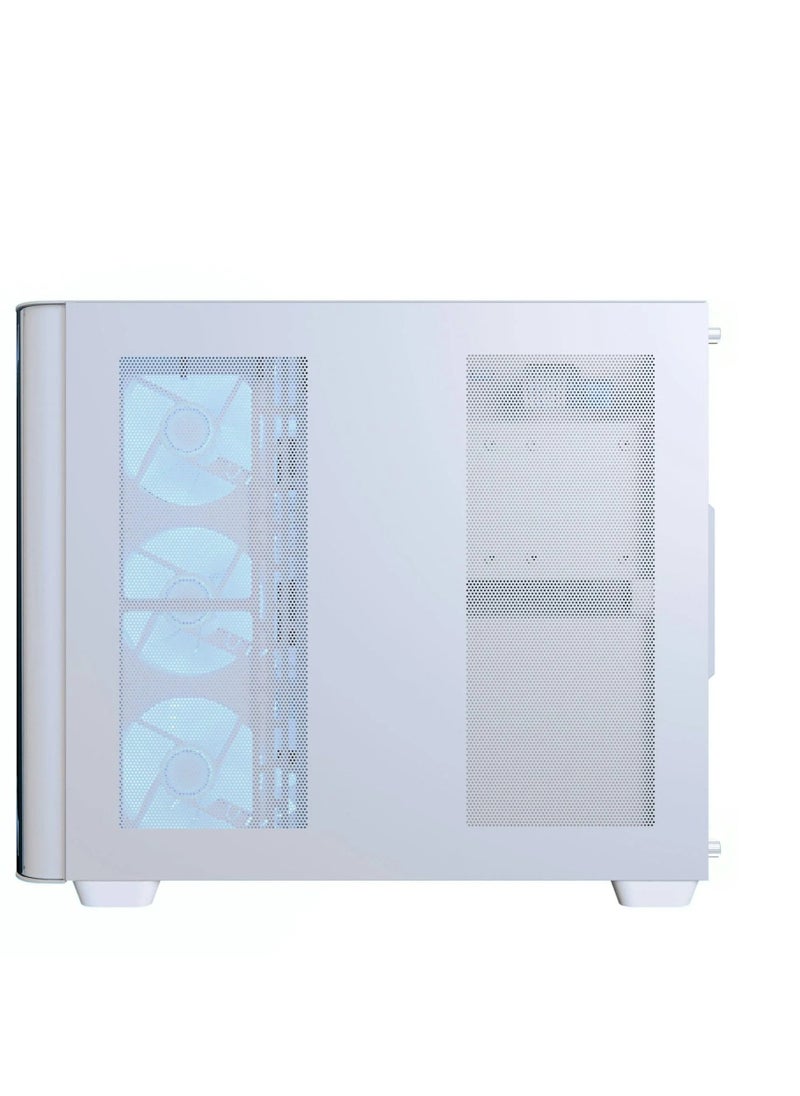 إيروكول - كيس كمبيوتر ايروكول P500C ARGB أبيض ميد تاور ATX مع زجاج مقوى ومراوح ARGB - Image 1