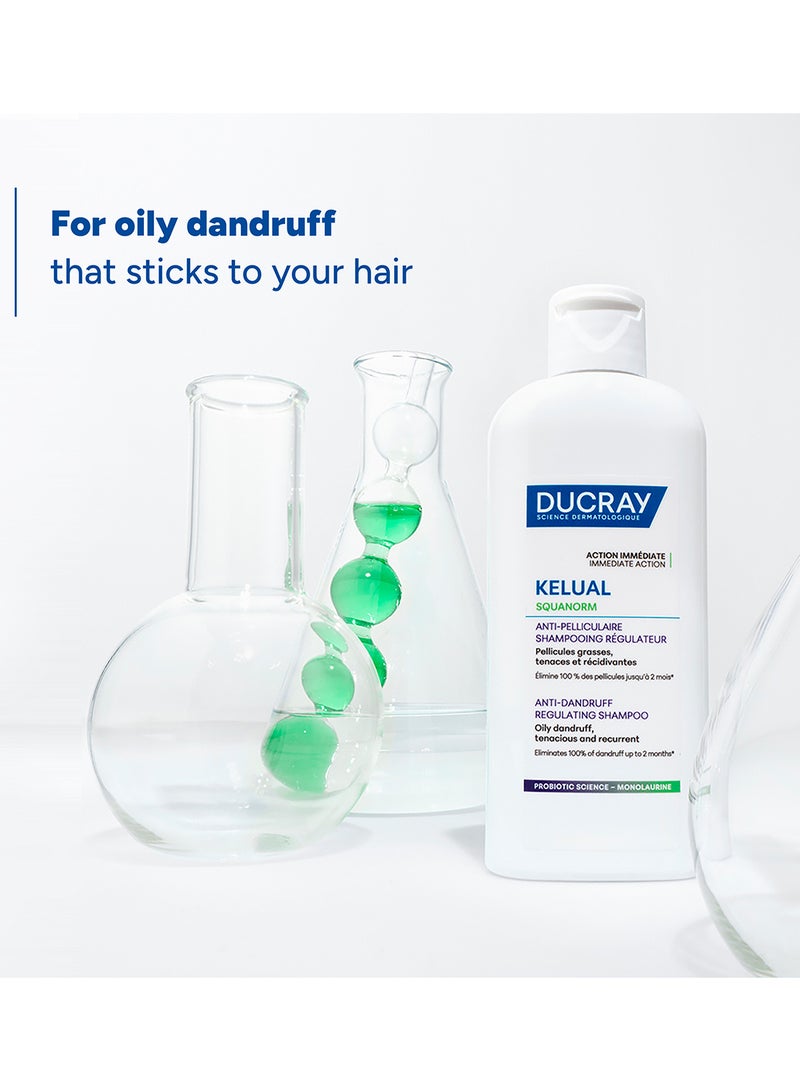 DUCRAY Squanorm Oily Dandruff Treatment Shampoo, Purifying Scalp Care for Yellow, Greasy Dandruff & Excess Sebum, Helps Remove Flakes, Soothe Itching & Prevent Recurrence, - Image 3