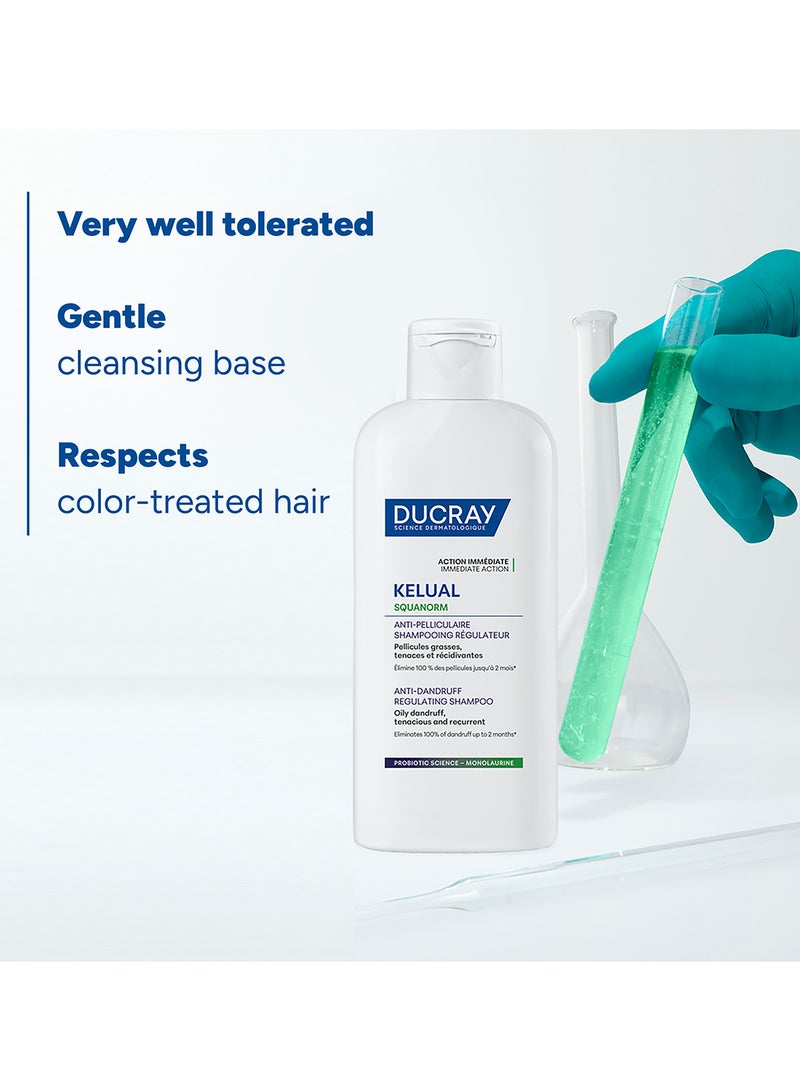 DUCRAY Squanorm Oily Dandruff Treatment Shampoo, Purifying Scalp Care for Yellow, Greasy Dandruff & Excess Sebum, Helps Remove Flakes, Soothe Itching & Prevent Recurrence, - Image 4