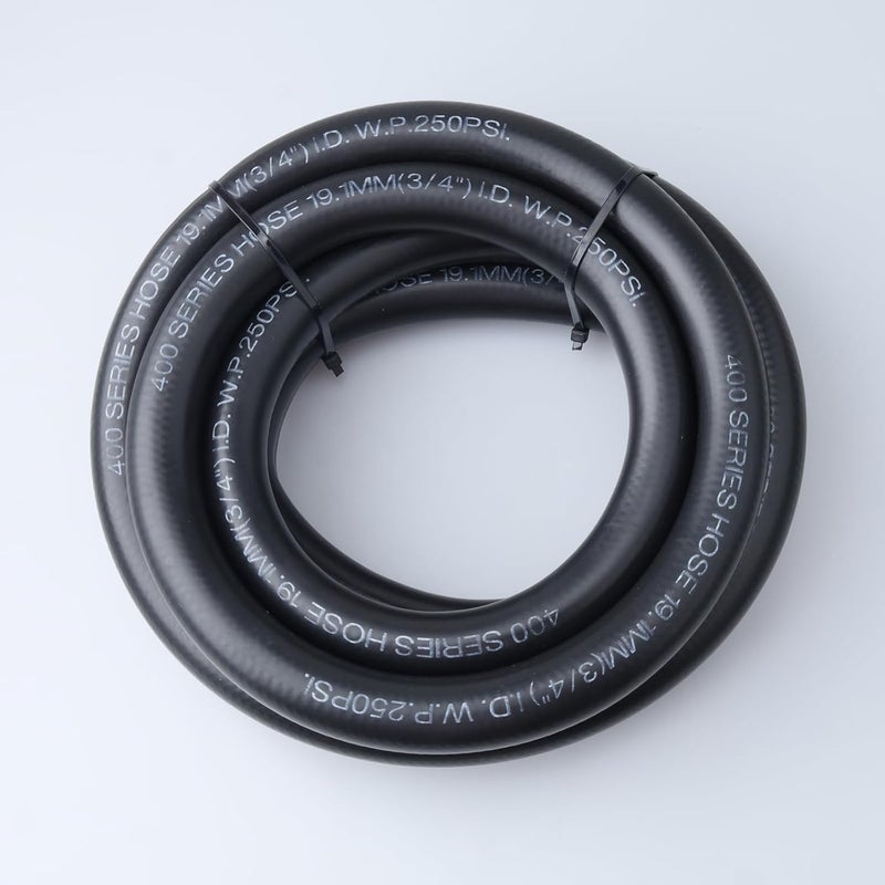 AC PERFORMANCE 3/4" ID NBR Push on Hose Fuel Line Engine Liner Compatible with Fuel System, E85, E10, Oils, Ethanol, Lubricants and Coolant, 10 Feet, Black - Image 2