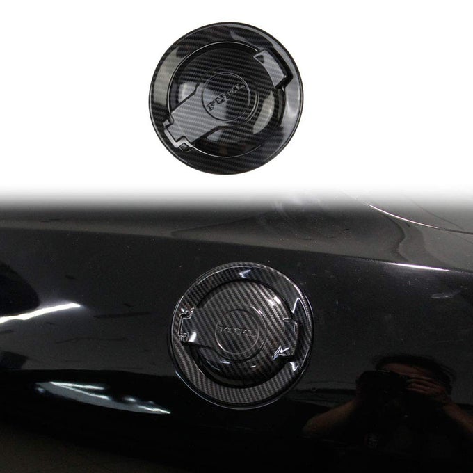 Carbon Fiber Fuel Tank Cover Trim Accessories Gas Door For Dodge Challenger 20082023