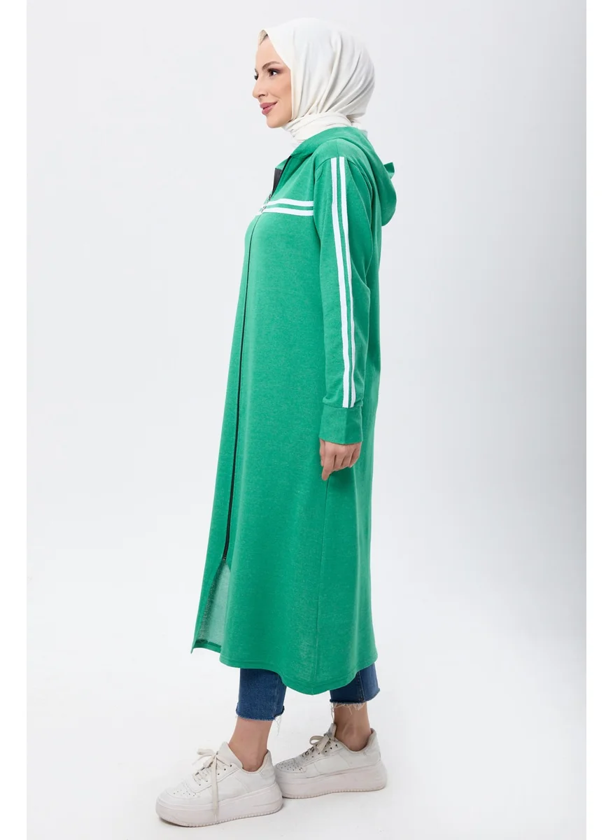 Tofisa 4130-GREEN Pocket Detail Abaya