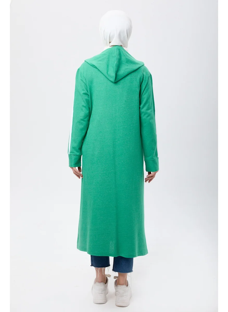 Tofisa 4130-GREEN Pocket Detail Abaya