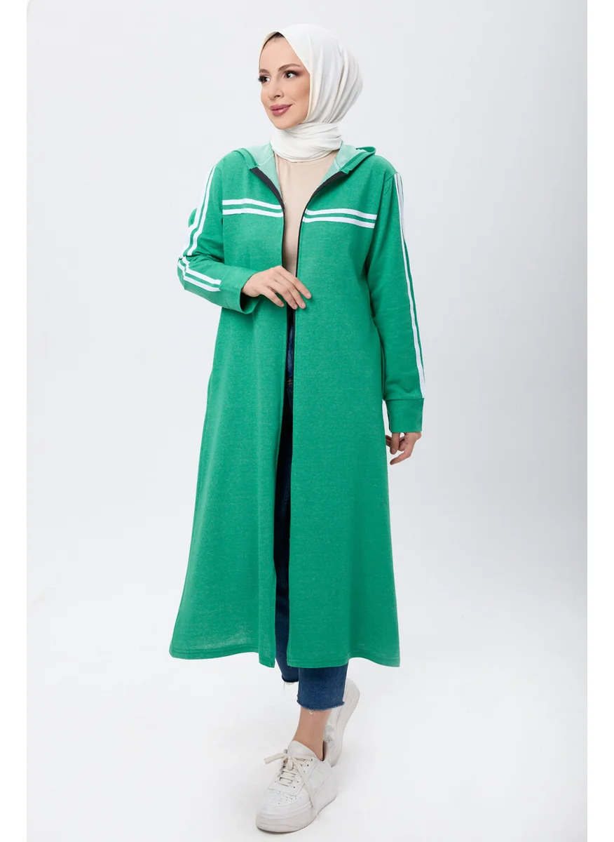 Tofisa 4130-GREEN Pocket Detail Abaya