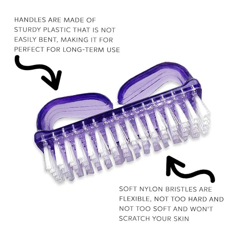 DreamCut Handle Nail Brush - Fingernail Brush Cleaner, Hand Scrub Cleaning Brush - Image 2