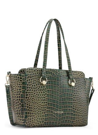 Caprese Miranda Satchel, Green-Large | Stylish Handbag for Women with Animal Print | Secure Top Zip & Multiple Compartments | Perfect for Casual & Daily Use - pzsku/ZF8FBB12DA67AE9AFDF32Z/45/_/1736844810/f3be46a4-e15d-4c89-b98f-fba6fb68e75e