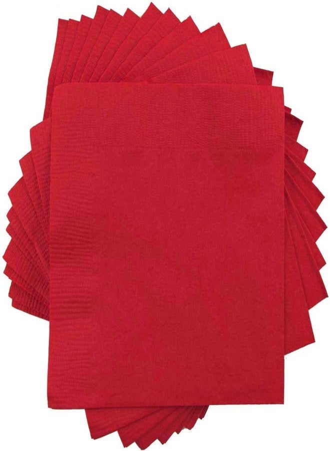 Red Beverage Paper Napkins- 40 pcs.