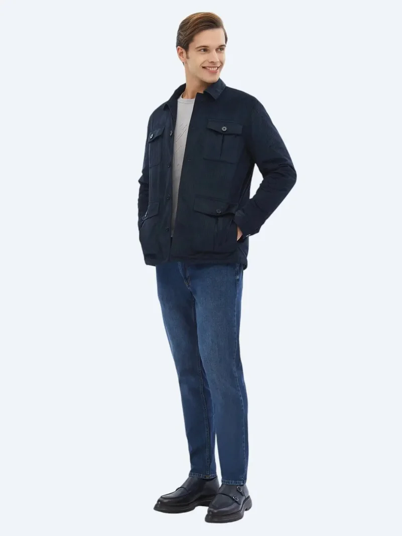 كيب قميص أزرق داكن