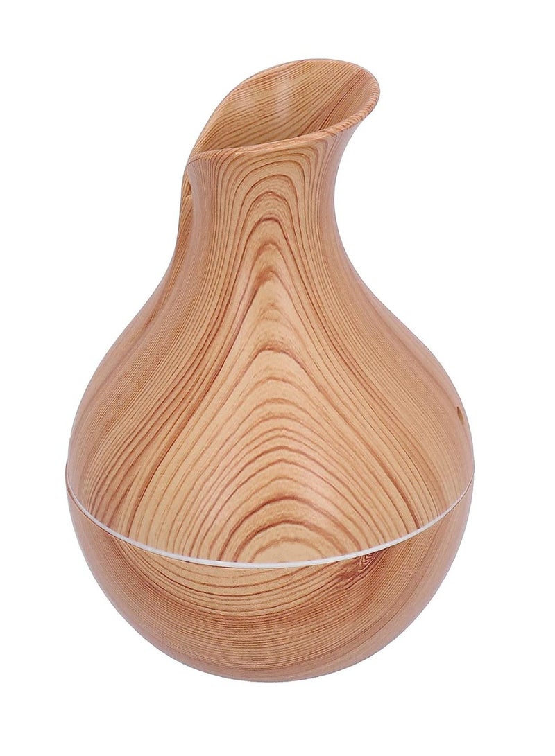 DIGI CORE Ultrasonic Wood Humidifier And Diffuser Aromatizer With USB Charging And LED Color Changing Light Brown And Dark Brown SYANG PREMIUM LINE - Image 2