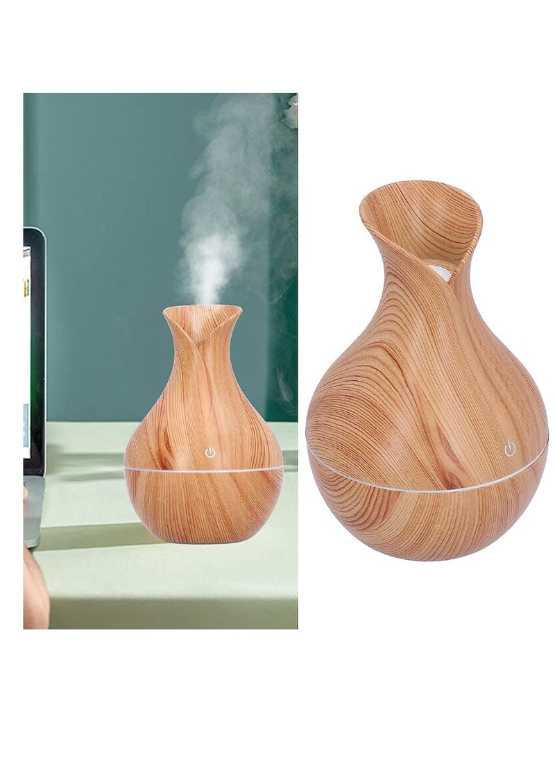 DIGI CORE Ultrasonic Wood Humidifier And Diffuser Aromatizer With USB Charging And LED Color Changing Light Brown And Dark Brown SYANG PREMIUM LINE - Image 5