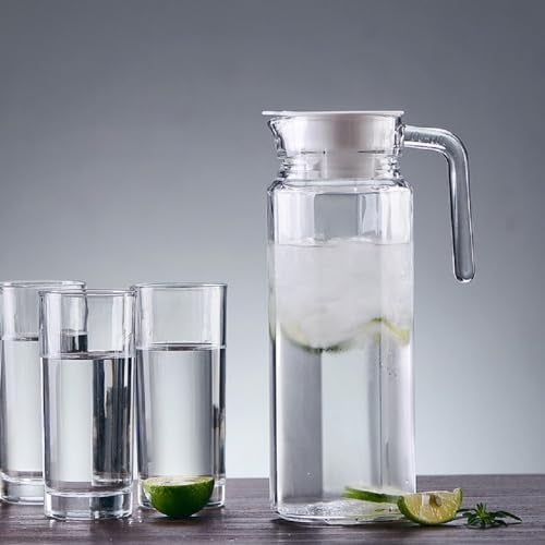 SYANKA Premium Glass Jug and Highball Glasses Set, 1.1 L Jug, 270 ml Glasses Set of 6, Lead-Free - Image 3
