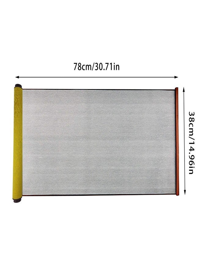 Flylin Calligraphy Cloth, Reusable Chinese Calligraphy Practicing Tool Magic Water Painting Paper Ten Thousand Times Writing Cloth Scroll for Home School (Yellow) - Image 3