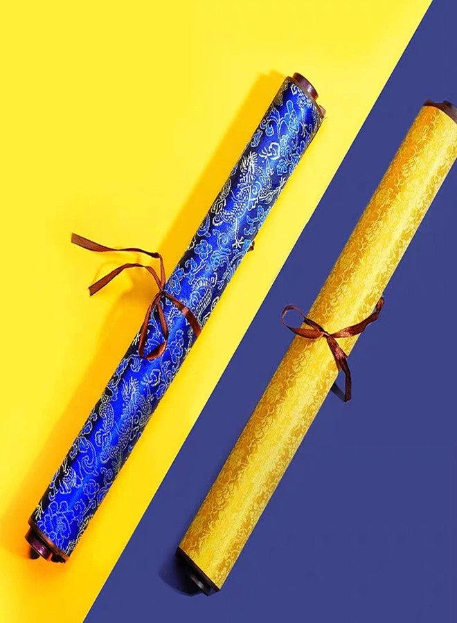 Flylin Calligraphy Cloth, Reusable Chinese Calligraphy Practicing Tool Magic Water Painting Paper Ten Thousand Times Writing Cloth Scroll for Home School (Yellow) - Image 5