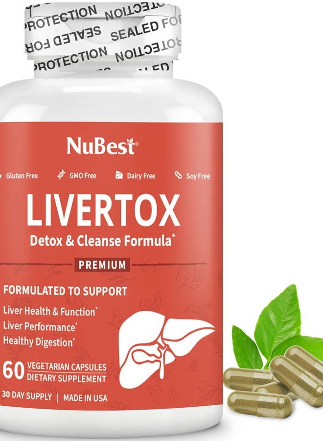 NuBest Livertox - Wellness, Overal, D'etox (Old- 60 Count (1 Pack)) - Image 1
