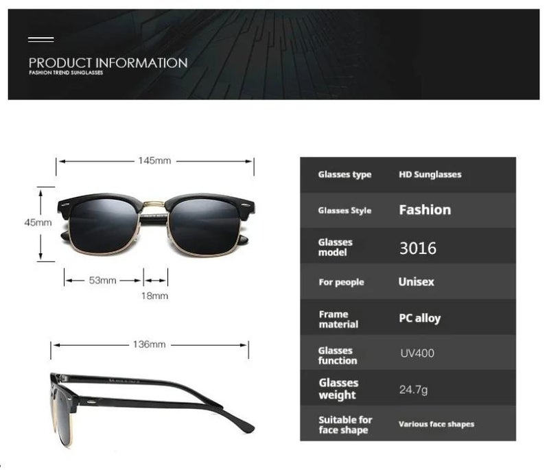 Police RB Men's Cycling Sunglasses Polarized High Quality Glasses Metal High-end Sunglasses Black Frame with UV Lenses - Image 5