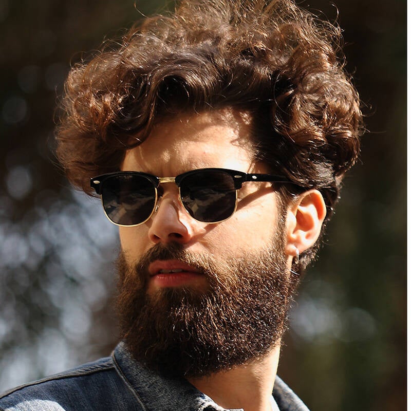 Police RB Men's Cycling Sunglasses Polarized High Quality Glasses Metal High-end Sunglasses Black Frame with UV Lenses - Image 4