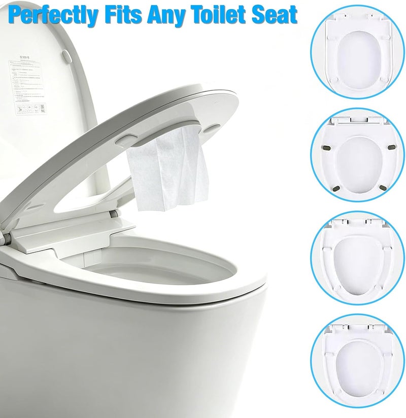 LAIAMER 25 Pcs Disposable Toilet Seat Urine Guard Paper Anti-Splash Pee Shield & Urine Deflector Portable Potty Training Toilet Guard for Boys Kids Adults - Image 3