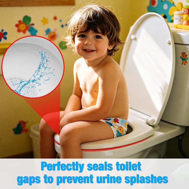 LAIAMER 25 Pcs Disposable Toilet Seat Urine Guard Paper Anti-Splash Pee Shield & Urine Deflector Portable Potty Training Toilet Guard for Boys Kids Adults - Image 2