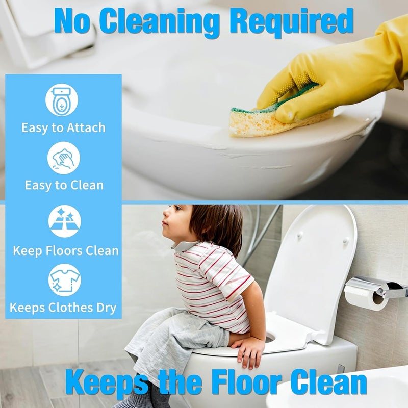 LAIAMER 25 Pcs Disposable Toilet Seat Urine Guard Paper Anti-Splash Pee Shield & Urine Deflector Portable Potty Training Toilet Guard for Boys Kids Adults - Image 5