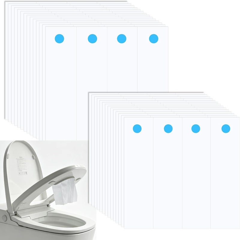 LAIAMER 25 Pcs Disposable Toilet Seat Urine Guard Paper Anti-Splash Pee Shield & Urine Deflector Portable Potty Training Toilet Guard for Boys Kids Adults - Image 1