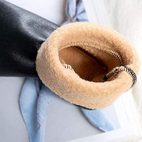 Zeki Women's Winter Warm Faux Leather Socks (Black, Free Size) - Image 3