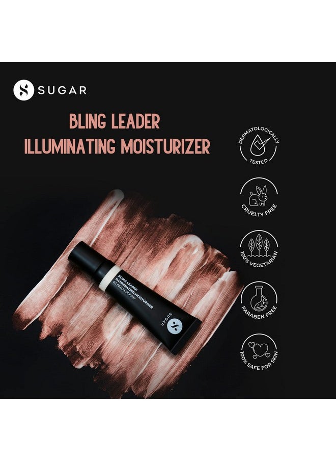 SUGAR Cosmetics - Bling Leader Illuminating Moisturizer | Strobe Cream With Vitamin E | Lightweight | Protects Against Pollution | 25Ml - 03 Peach Poppin'(Warm Peach Highlighter With Pearl Finish) - Image 1
