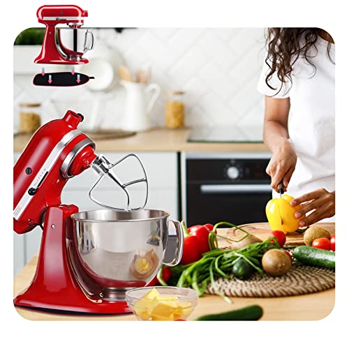 Moloudan Stainless Steel Flat Beater for KitchenAid 4.5-5 Quart Tilt-Head Stand Mixers, Paddle Attachment for KitchenAid Mixer Accessory, Dishwasher Safe, and Mixer Sliding Mat - Image 2
