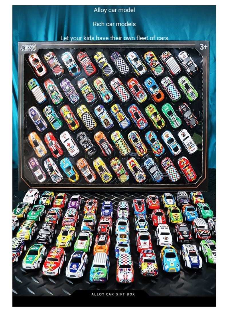 Alloy car 50 children's toy car model gift box set boy toy car model mini alloy car model drop-resistant crash-resistant car model - Image 4